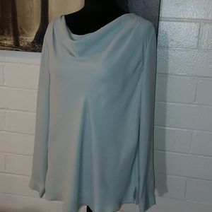 Talbots Elegant Cowl Front Long Sleeve Top